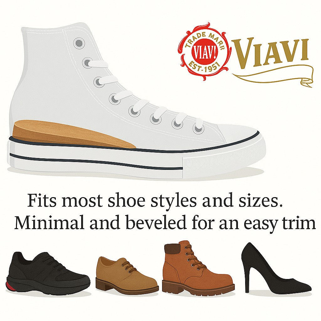 Cork Heel Lifts – Natural Height Support for Men, Women & Kids | 5 Fixed Sizes