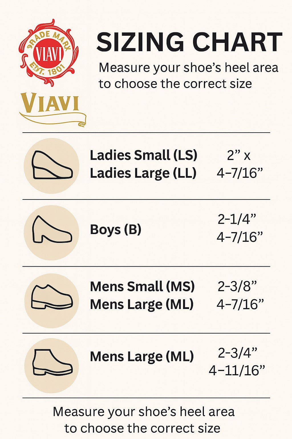 Viavi Rubber Heel Lifts